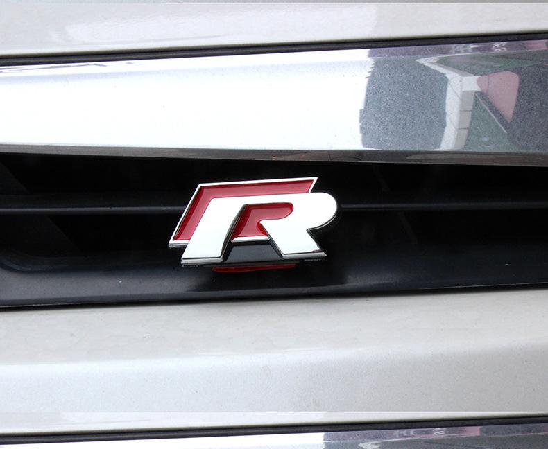 AABGL1 New 3D Metal Sport Sticker Badge Body Sticker For Volkswagen Golf R Rline Tiguan Touareg Polo GTI CC Passat R36 Scirocco