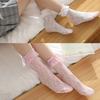 Girl Lace Mesh Socks Ankle Socks Women Fishnet Stockings Ruffle Ankle Socks for Lady Female Hollow Lolita Socks