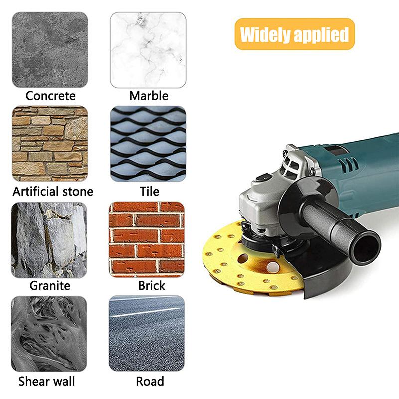4 Inch Concrete Turbo Diamond Grinding Cup Wheel 12 Segs Heavy Duty Angle Grinder Wheels For Angle Grinder