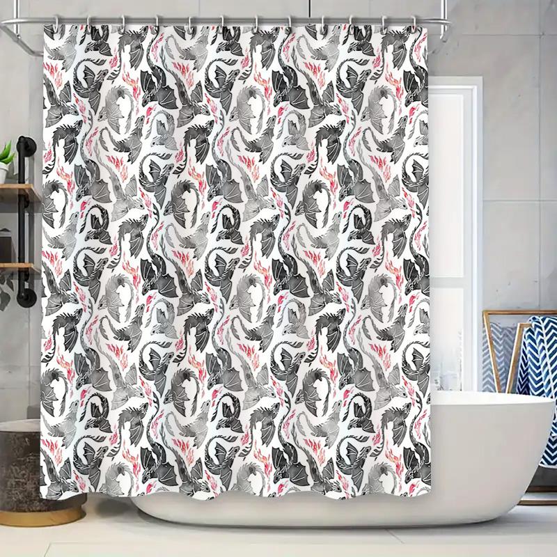 

Japanese Koi Fish Shower Curtain Set Waterproof Bathroom Decor Japanese Art Nature Backdrop Vintage Style Home Textile W60H190(CM)-1 Pcs