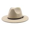 1 Stück Britischer Stil Filz Jazz Fedora Hut Panama Trilby Hüte Für Damen Herren Gentleman Hochzeitsfeier Hut