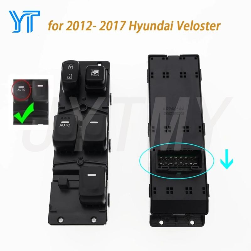 Window Control Switch for Hyundai Veloster 2012 2013 2014 20105 2016 2017 Front Left Power Glass Lifter Button Car Accessories
