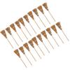 20pcs Mini Witch Broom White Rope Decoration DIY Mini Witch Miniature Witch Broom for Halloween