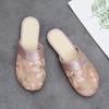 Fashion Women Summer Slippers Baotou Chinese Embroidery Flowers Sandals Ladies Casual Flip Flops National Indoor Outdoor Shoes