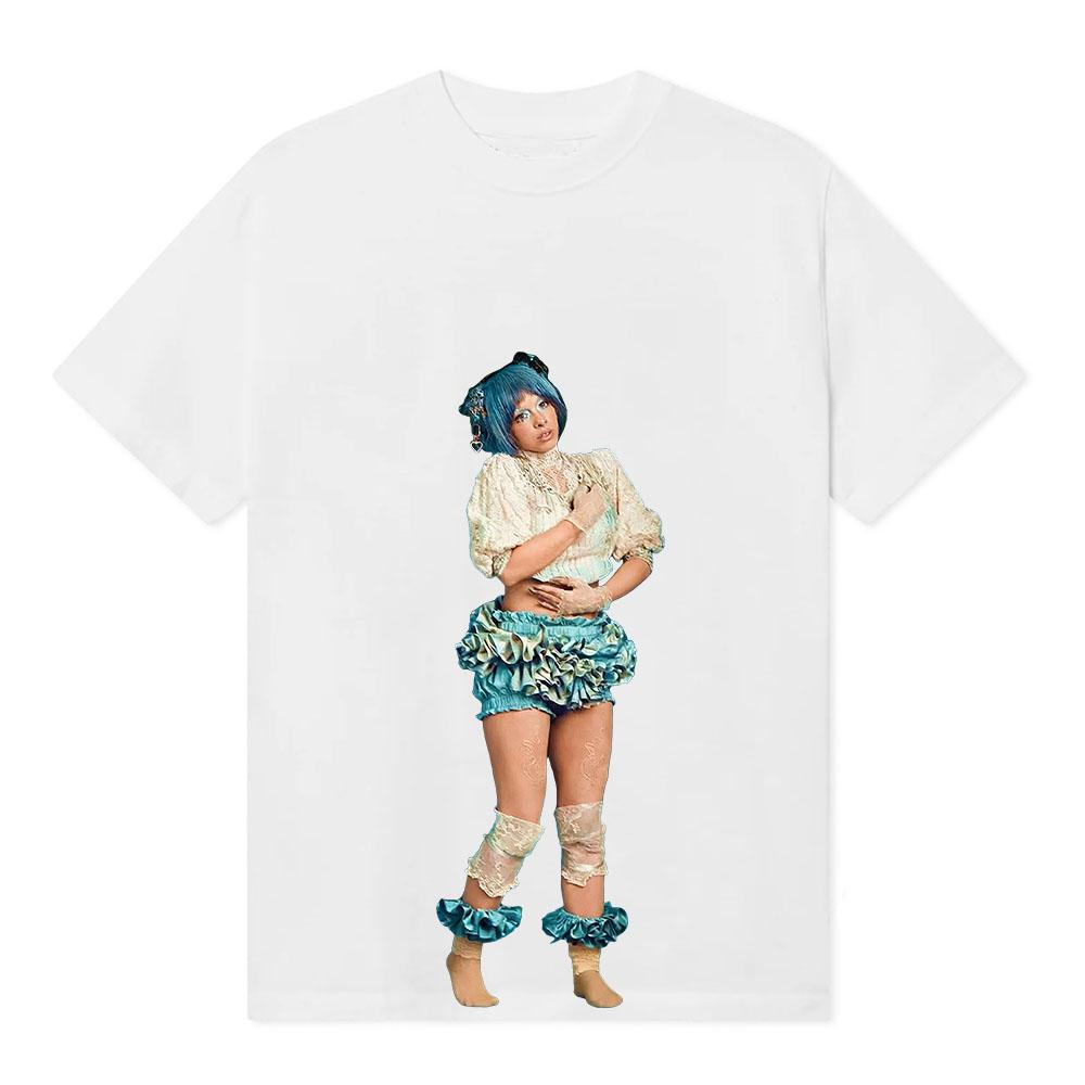 

Альбом Головы Дизайн Графические Футболки Мелани Мартинес Певица Печать Футболка Хлопок Круглый Вырез Короткий Рукав Женские Футболки Унисекс Одежда XS белый