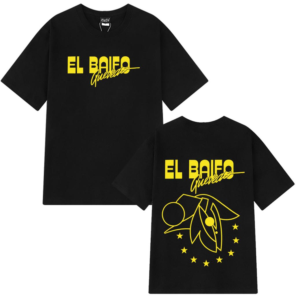 QUEVEDO EL BAIFO Album 2026 Tour Print T Shirt Men Women Fashion T-shirt Short-sleeved Cotton Loose Casual Hip-hop T-shirts Tops