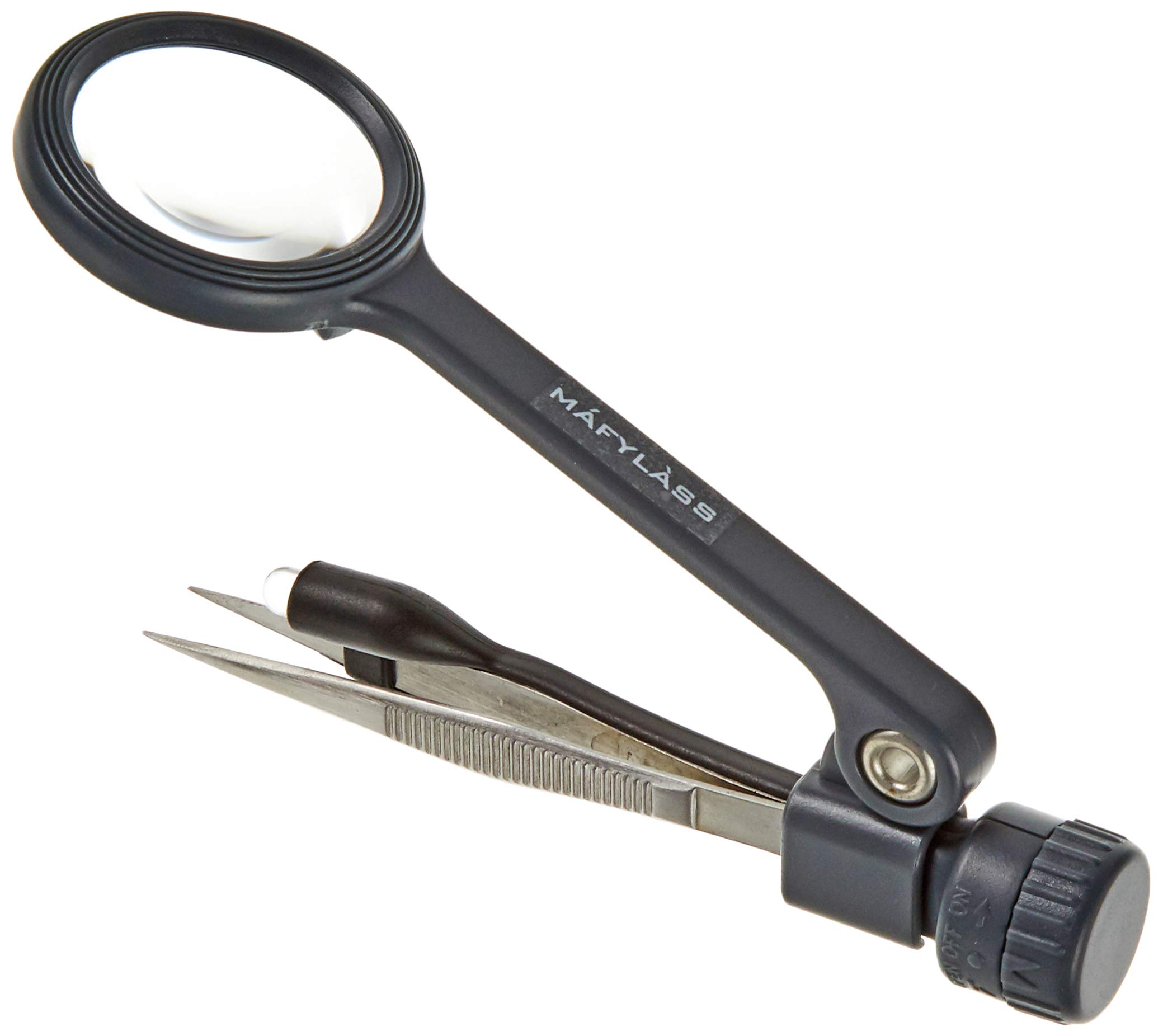 

MAFYLASS Working Series Tweezers Magnifier with LED Light (Black/Gray) LP-41R сірий колір