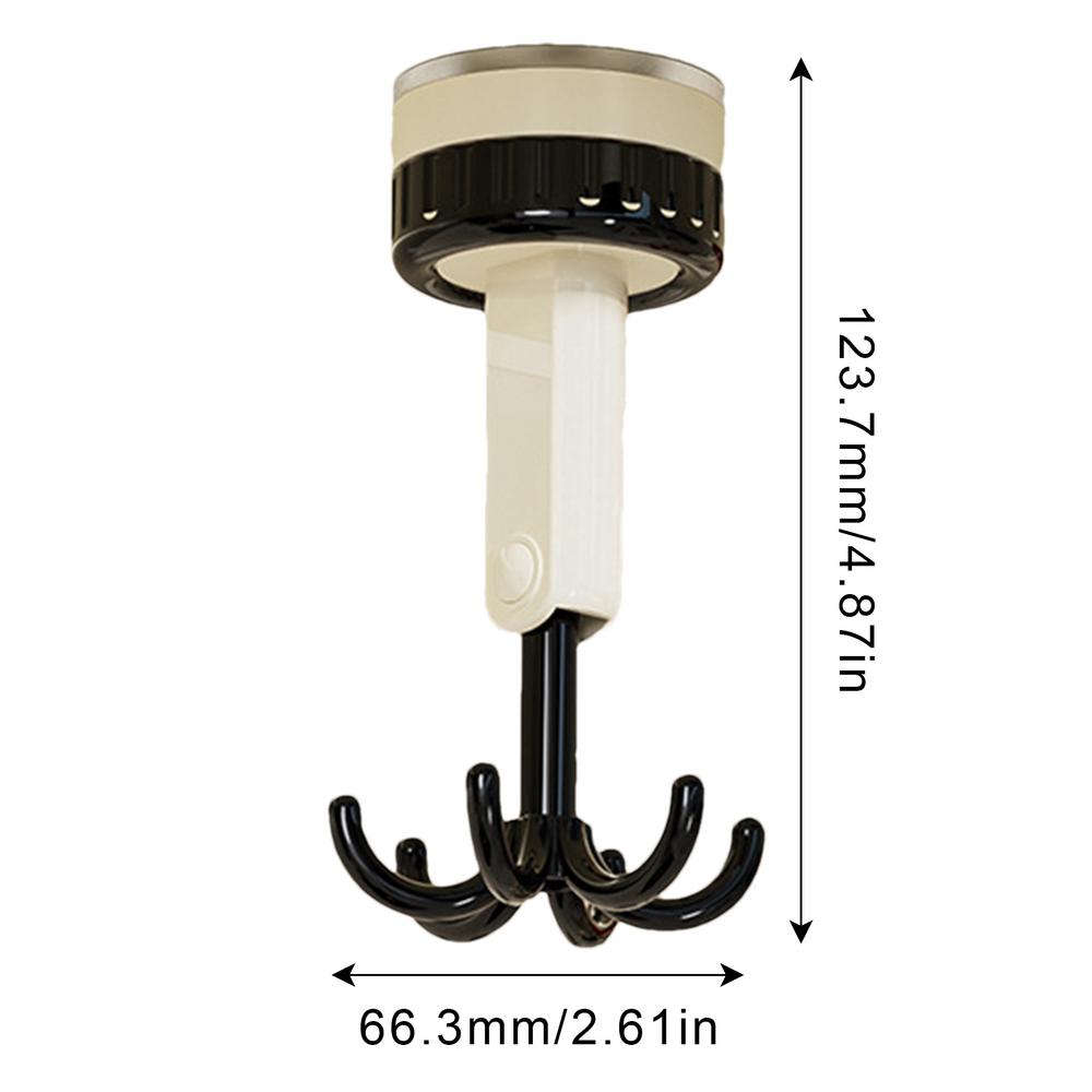 

Multi Functional And Rotatable Hook Adhesive Hook Utensil Rack Under Cabinet Hooks For Small Items In Kitchen And Bathroom чёрный