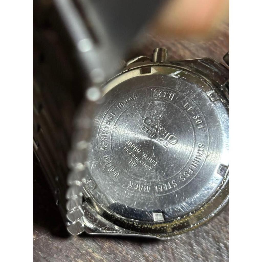 Used CASIO EDIFICE EF-301 Chronograph Working item