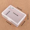 4Pcs Clear Plastic Card Holder Boxes Playing Game Card Storage Box Containers for Banks, Business, Game Easy to Use
