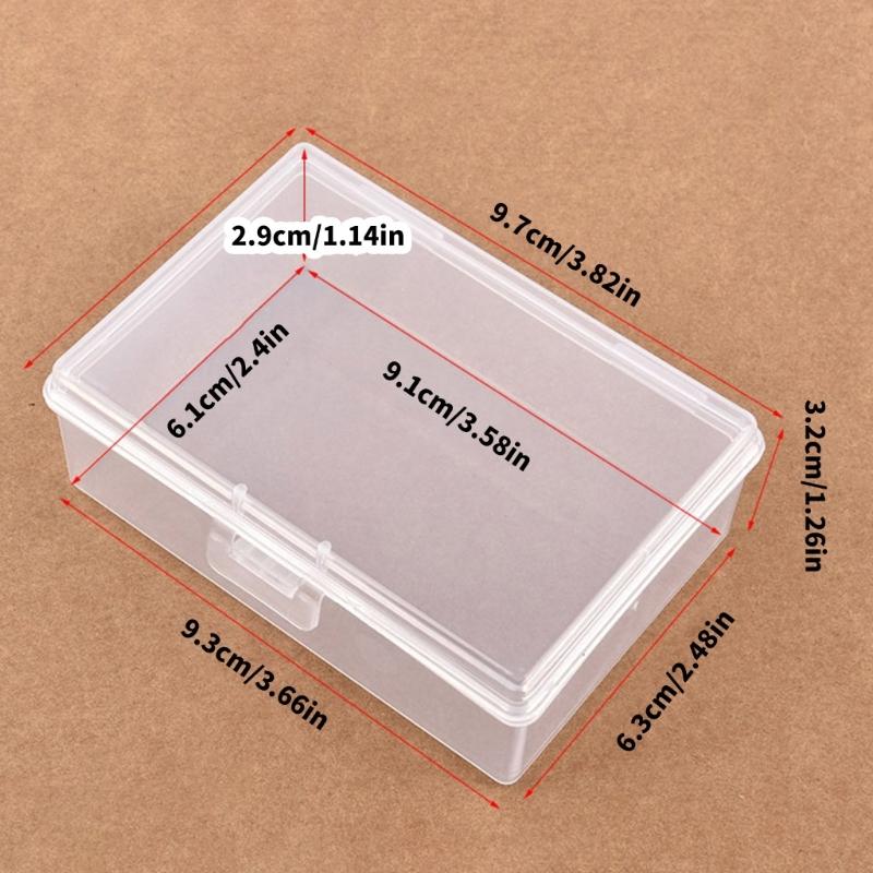 4Pcs Clear Plastic Card Holder Boxes Playing Game Card Storage Box Containers for Banks, Business, Game Easy to Use