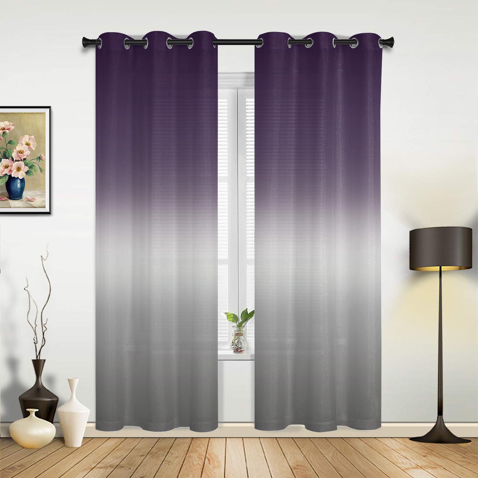 

Рожево-сірі градієнтні штори для спальні, вітальні, портьєри, кухонні, дитячої кімнати, віконна штора, сучасний домашній декор 135W x 160H(cm) x1