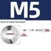 304 Stainless Steel Double Stack Self-Locking Washer with 65Mn Manganese, Anti-Loosening, Double-Sided Tooth Layer