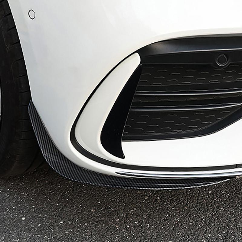 Carbon Fiber Color Car Front Foglight Lip Wing Spoiler Trim Strips For Mercedes Benz C Class W206 - Exterior Accessories