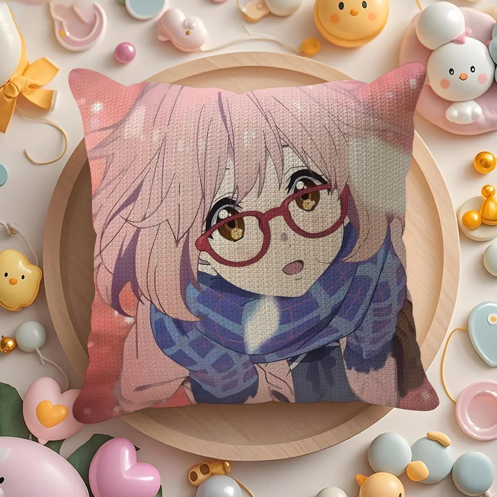 BBeyond the Boundary Beautiful Girls Pillow Case Pattern Printed Pillowcase for Living Room Sofa Cushion Cover  Bedroom Decor