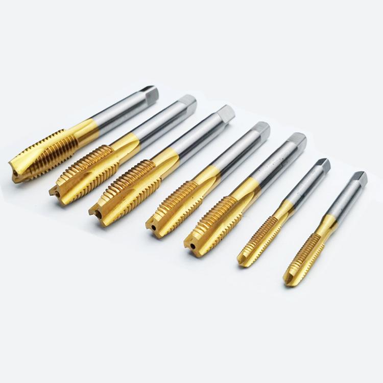 US Spiral Ti-plated Machine Tap: 8-32, 10-24, 1/4, 3/8, 5/16, 7/16