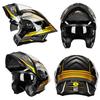 Full Face Motorcycle Helmet With Dual Visor Anti-Fog Lens ABS Adult Riding Winter Use