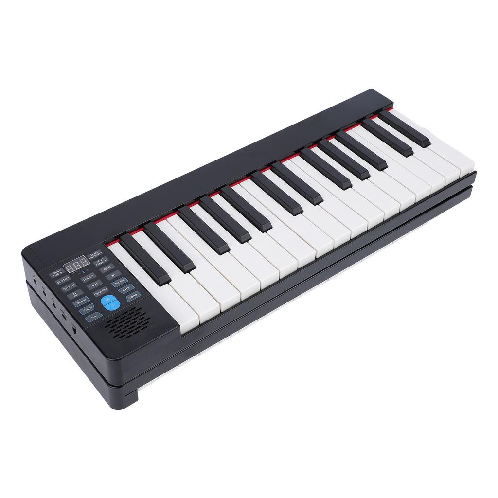Piano Numérique Pliable 61 Touches Clavier Électronique avec Pédale de Sustain Sac de Transport Portable Écran LCD Rechargeable 128 Timbres