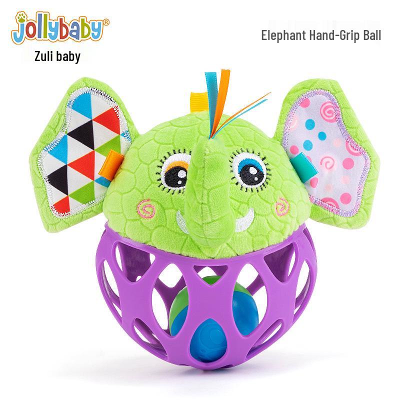 

Jollybaby Мяч-хваталка с животными: Тактильная тренировка Мягкая силиконовая игрушка для младенцев