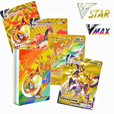 55 db Pokémon kártya VSTAR GX EX VMAX MEGA TAG TEAM Energia Edző Charizard Pikachu Ritka Gyűjtemény Csatakártya I20