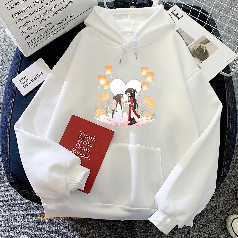 Heaven Official's Blessing Tian Guan Ci Fu TGCF Aesthetic Hoodie WOMEN BL Anime Clothes Sweatshirt Harajuku Cartoon