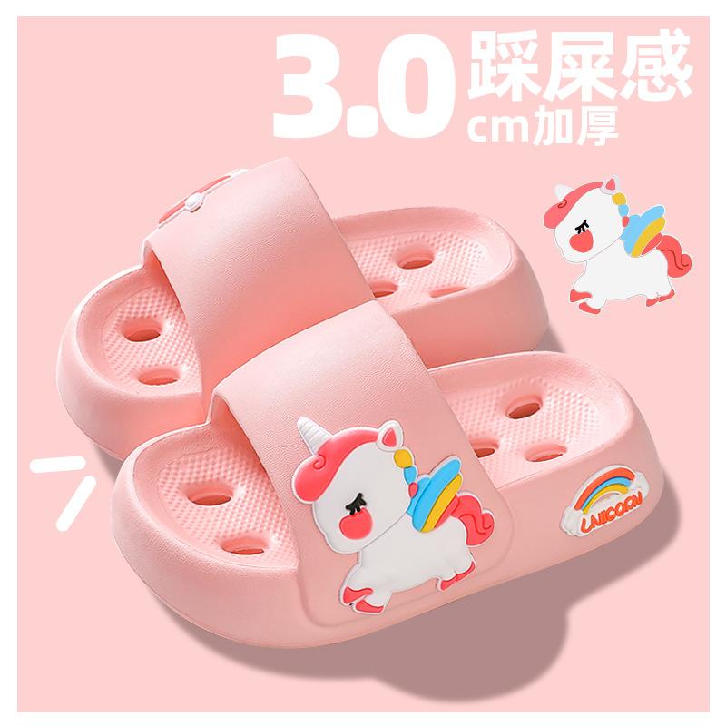 

2026New baby slippers for girls, summer indoor bathing quick-dry children s sandals, non-slip summer slippers for girls 24-25Code（Inner Length1 розовый