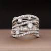 CopperGorgeous Wide Ring Female Luxury Fashion Party Jewelry Brilliant Cubic Zirconia Finger Accessories Gift