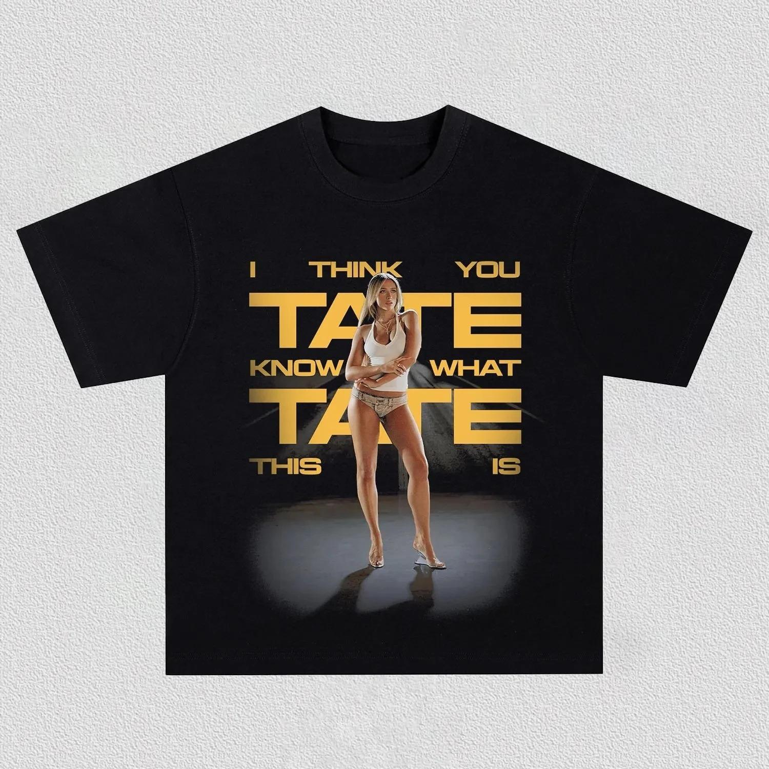 Эндрю Тейт  Вы знаете, что это такое  Мем Винтажная Оверсайз Черная Футболка | Уличная Мода Фанат Унисекс Футболка 4XL