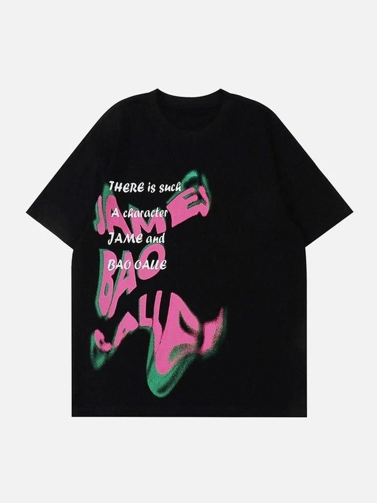 Im Me Bad Club Graffiti Typography Street Style Graphic T-Shirt XL