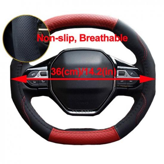 Car Steering Wheel Cover Oval Shape Only For Peugeot 4008 5008 Steering-wheel