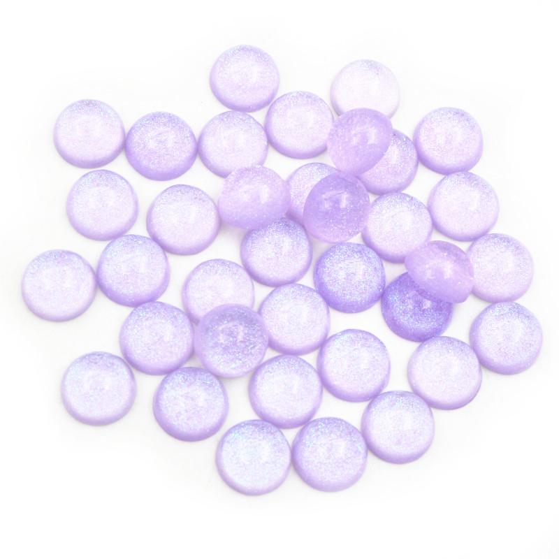New Fashion 40pcs 12mm Mix Colors Stylish Color Half Ball Flat Back Resin Cabochons Cameo DIY Jewelry Making Accessories