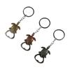 Frog Wolf Turtle Bottle Opener Bronze Color Beer Opener Keychain Metal Lion Keyring  Men Boy