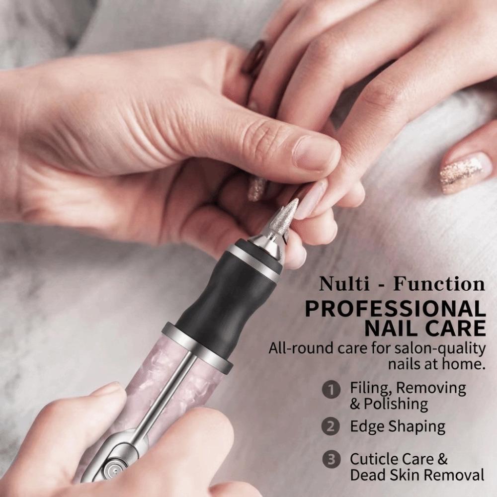Rechargeable Nail Drill Bits Set Cordless Nail Polishing Machine Nail File Machine Nail Salon