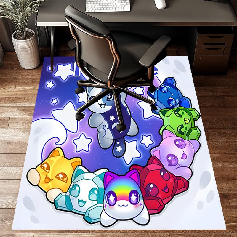 Custom Anime A-AphmauS Mat Personalized Name, Polyester Washable Indoor Entryway Rug, Gift for Christmas, Easter, Thanksgiving Day