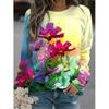 New Winter 3D Print Colorful Florals Sweatshirts Women Fashion Streetwear Pullovers Harajuku Y2k Unisex Clothing Girls Funny Top