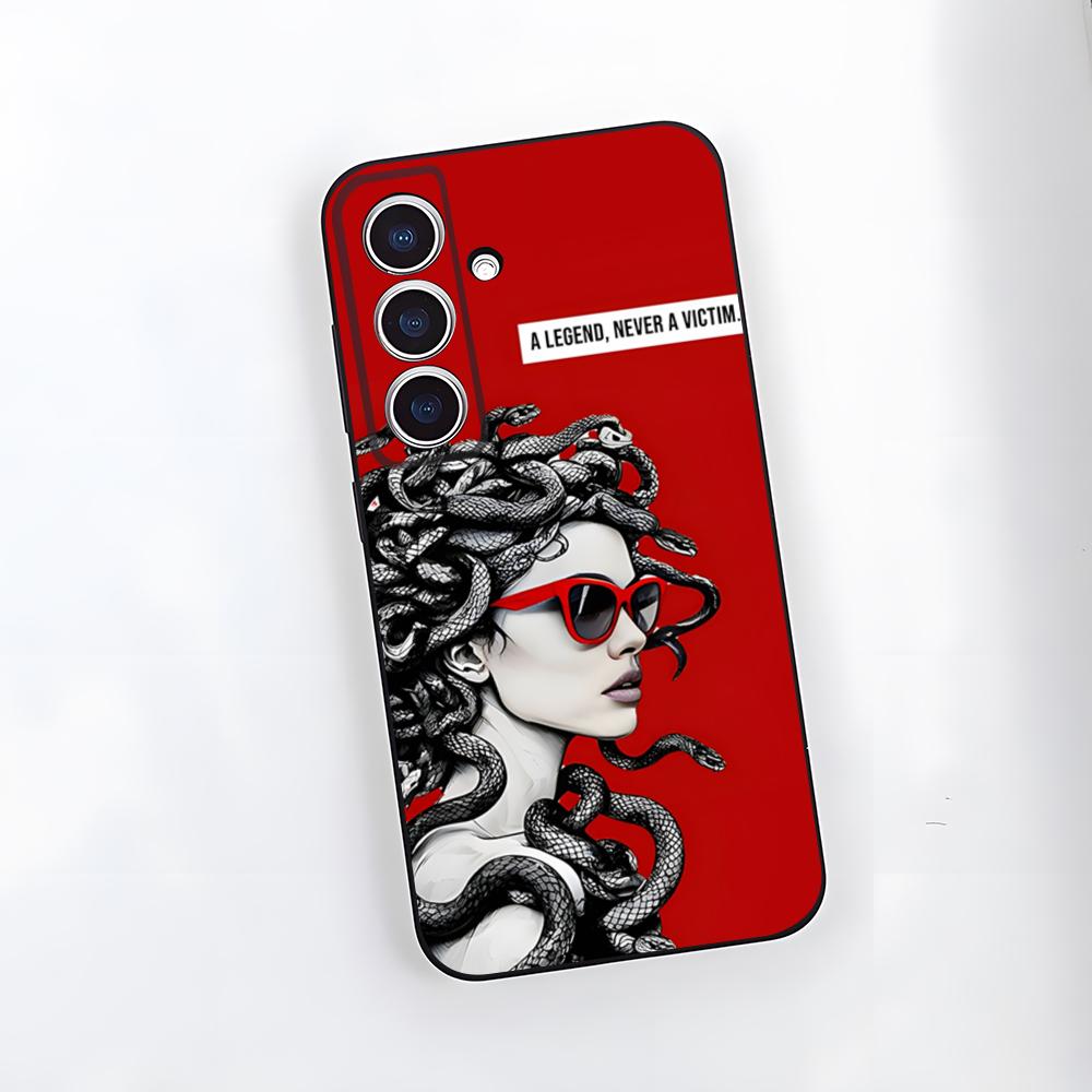 

M-Medusa Mythology Phone Case For Samsung A25 A13 A33 5G A54 A36 A35 A56 A52 A14 Shockproof Soft Cover Samsung A33 5G