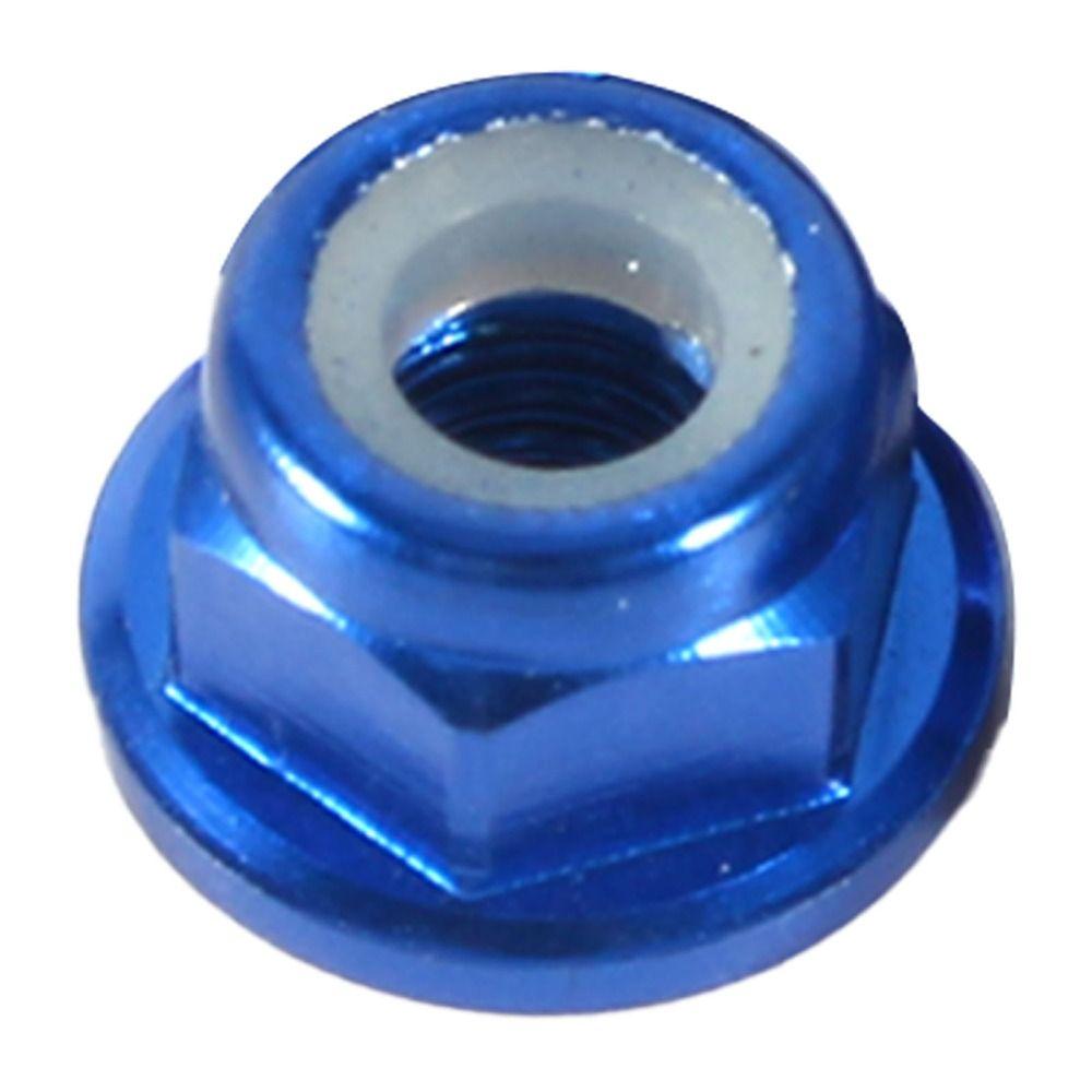 10 pcs M3 / M4 Thread Size Nylon Insert Self-Locking Nuts Nylon Insert with Flange CNC Lock Nuts Aluminum Alloy Hex