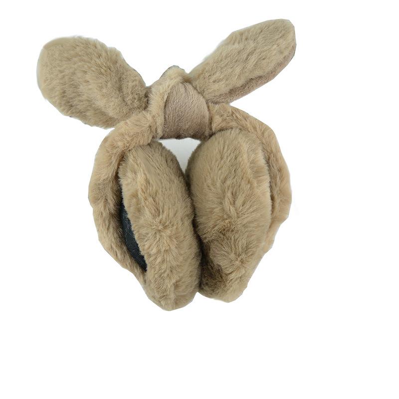 Koreanische Version der neuen Herbst- und Winter-Warm-Damen-Ohrenschützer Studentin niedliche Hasenohren faltbare Ohrenschützer abnehmbare und waschbare Ohrwärmer