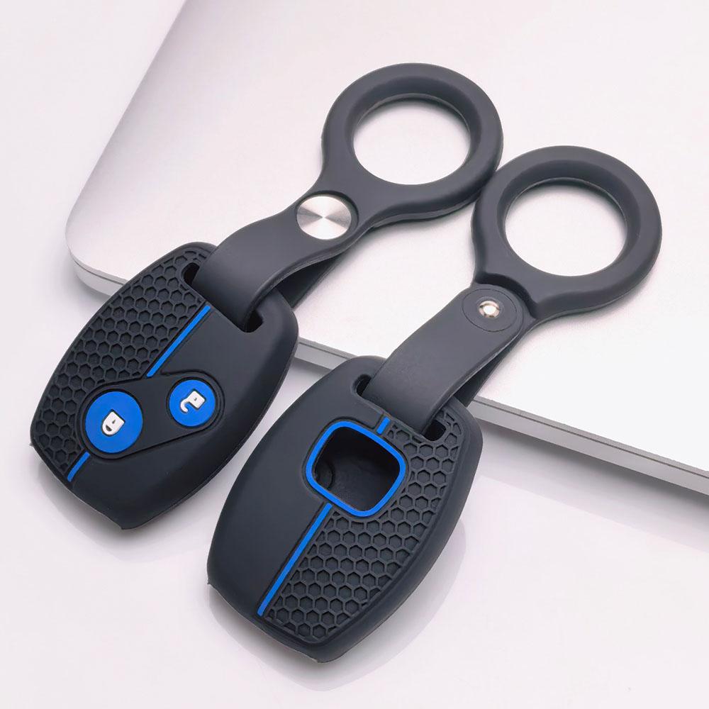 Soft Silicone Car Key Cover keychain For Honda 7th 8th Gen Accord CRV Odyssey Fit City Civic And Classic Old Model Anti-Scratch Guard
