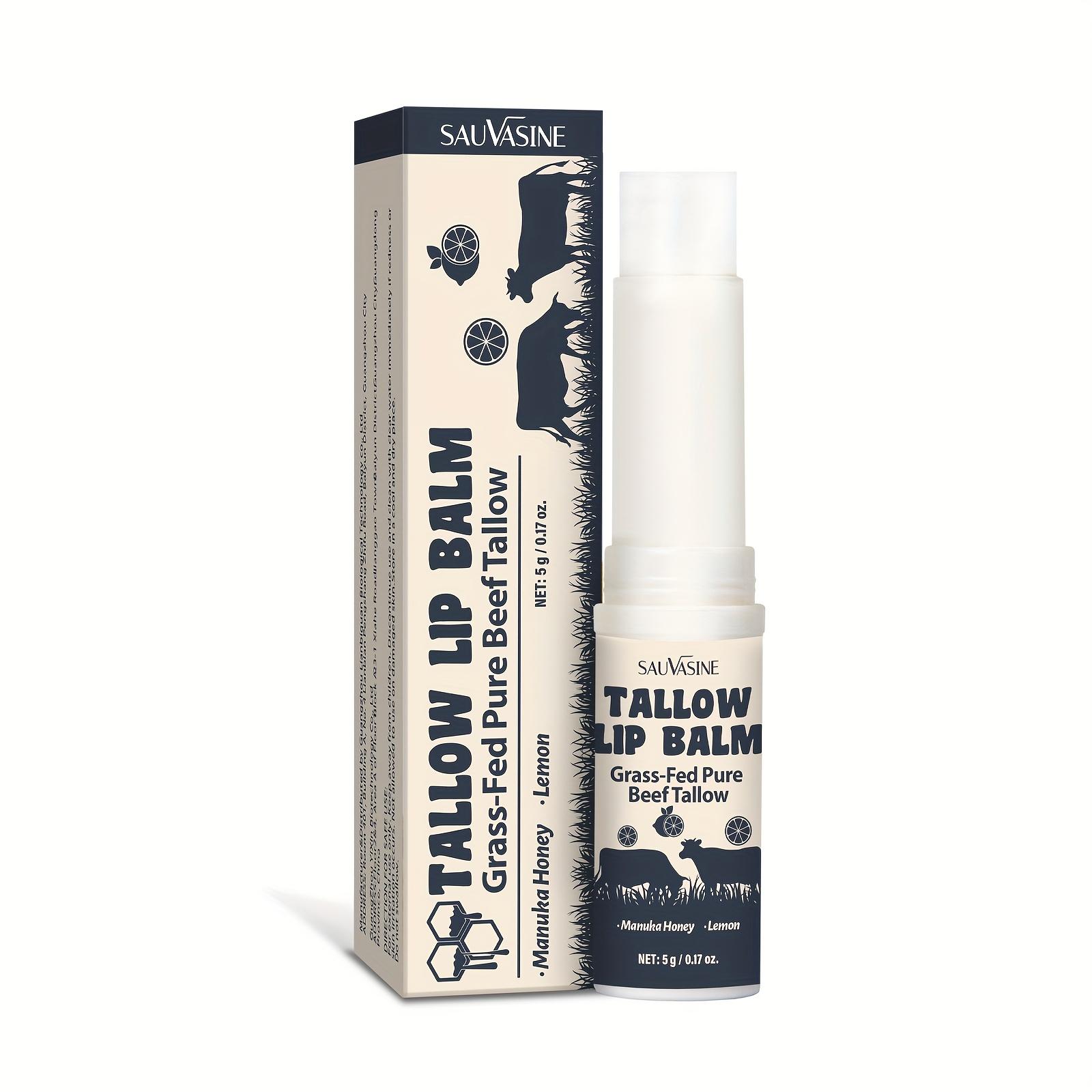 

Бальзам для губ на основе говяжьего жира Увлажняющий, гидратирующий и придающий сияние бальзам для губ. 5g