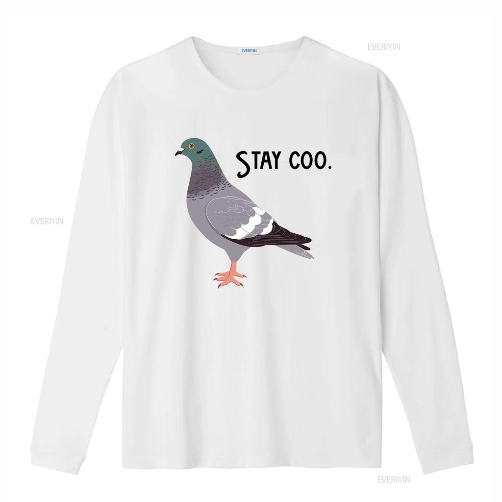 Stay Coo T Shirt Funny Pigeon Cute Bird Silly Meme Saying Cool Birding Motivate Sarcastic Slogan Comical Clothes vintage