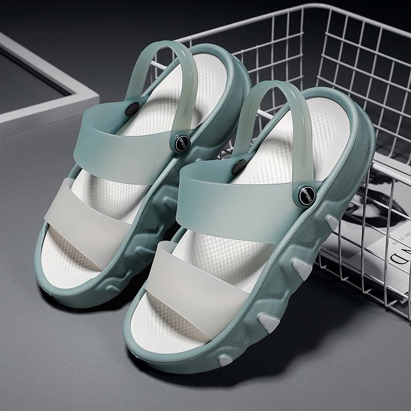 Women Yellow Summer Sandals Rubber Jelly Shoes Non Slip Comfort Men Slipper And Sandal Hot Sale Beach Shoes Indoor Slides