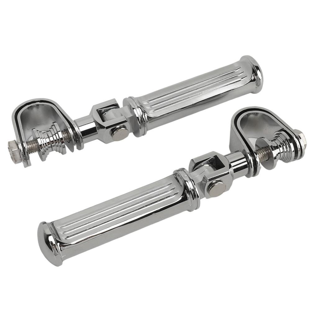 Motorcycle Highway Foot Pegs 25mm To 32mm Aluminum Alloy Universal Fit Engine Crash Bar Footrest Electroplating