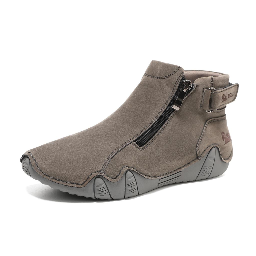 New 2025 Popular Hand-stitched Women's Shoes Autumn and Winter Flat-soled Single Shoes Casual Shoes