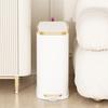 Easy Clean Trash Can Food Grade Stainless Steel Including Quiet Close Lid and Foot Pedal Operations