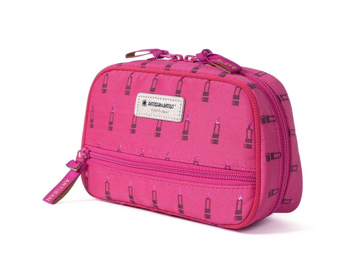 

Artisan & Artist: Valiant Rouge, a stylish sub-pouch with a tissue case, 1WP-LI117, Pink