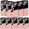Golden Letter Flower Phone Case For iPhone 17 16 15 Pro Max 11 12 13 14 7 8 Plus SE 2020 X XR XS Cover Soft Black