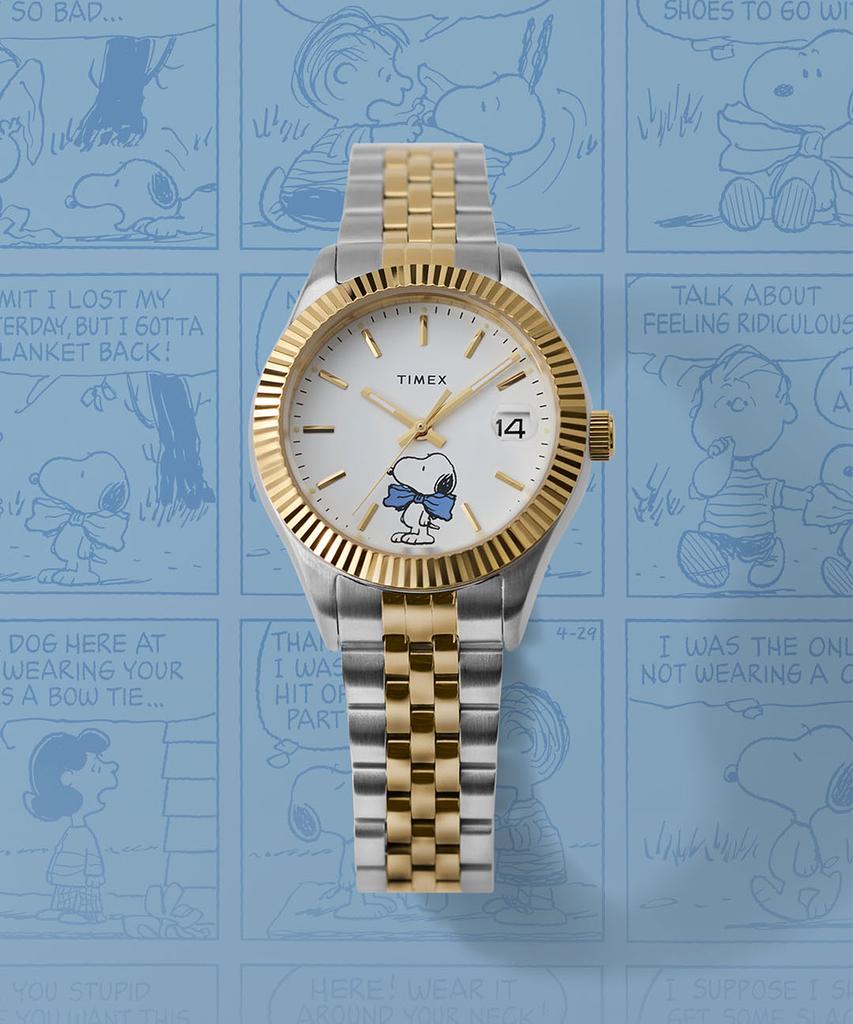 Taimaegseu X Peanuts Legacy Snoopy Bowtie Steel Watch 34Mm