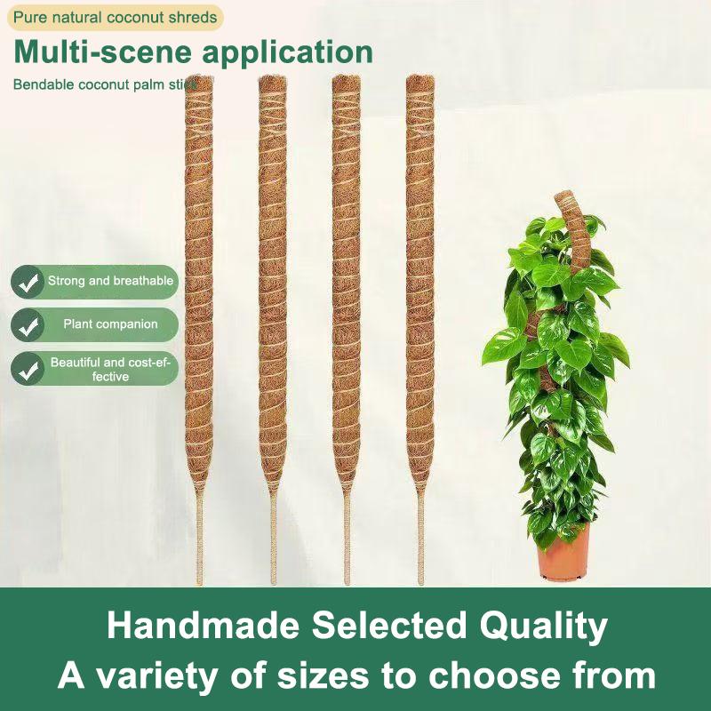 1Pcs Moss Poles for Plants Monstera Bendable Climbing Plant Stakes Indoor Coir Plant Support Garden Trellis Plant Stick Stakes