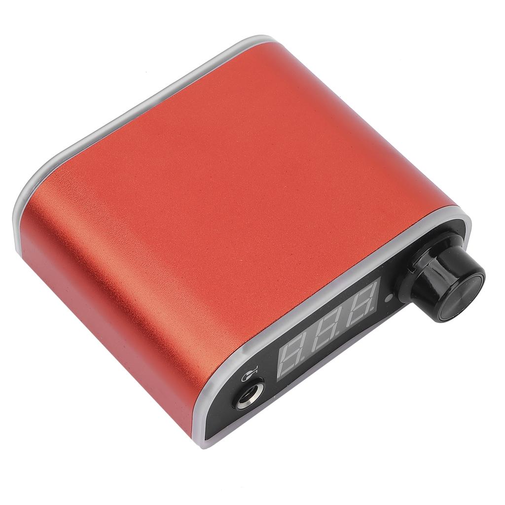 Tattoo Power Supply LCD Display Adjustable Tattoo Machine Power Supply Red (100‑240V)